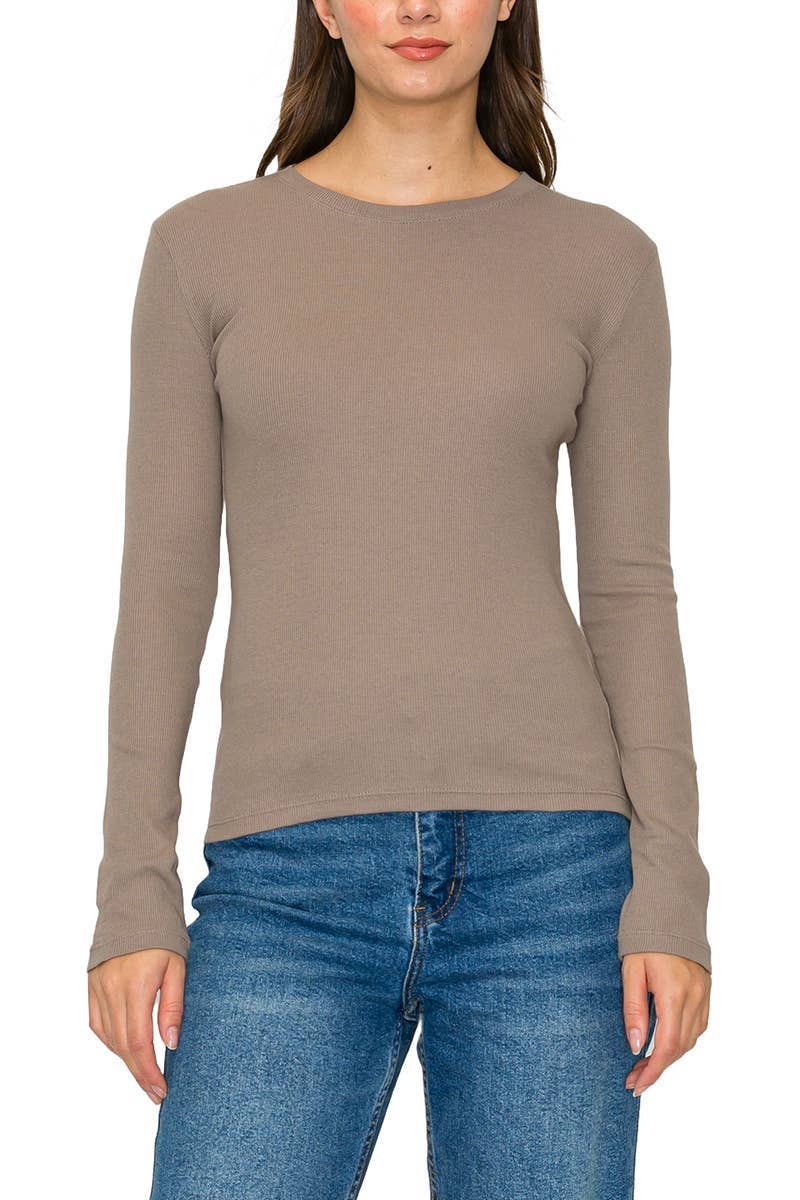 The Clara Top In Taupe