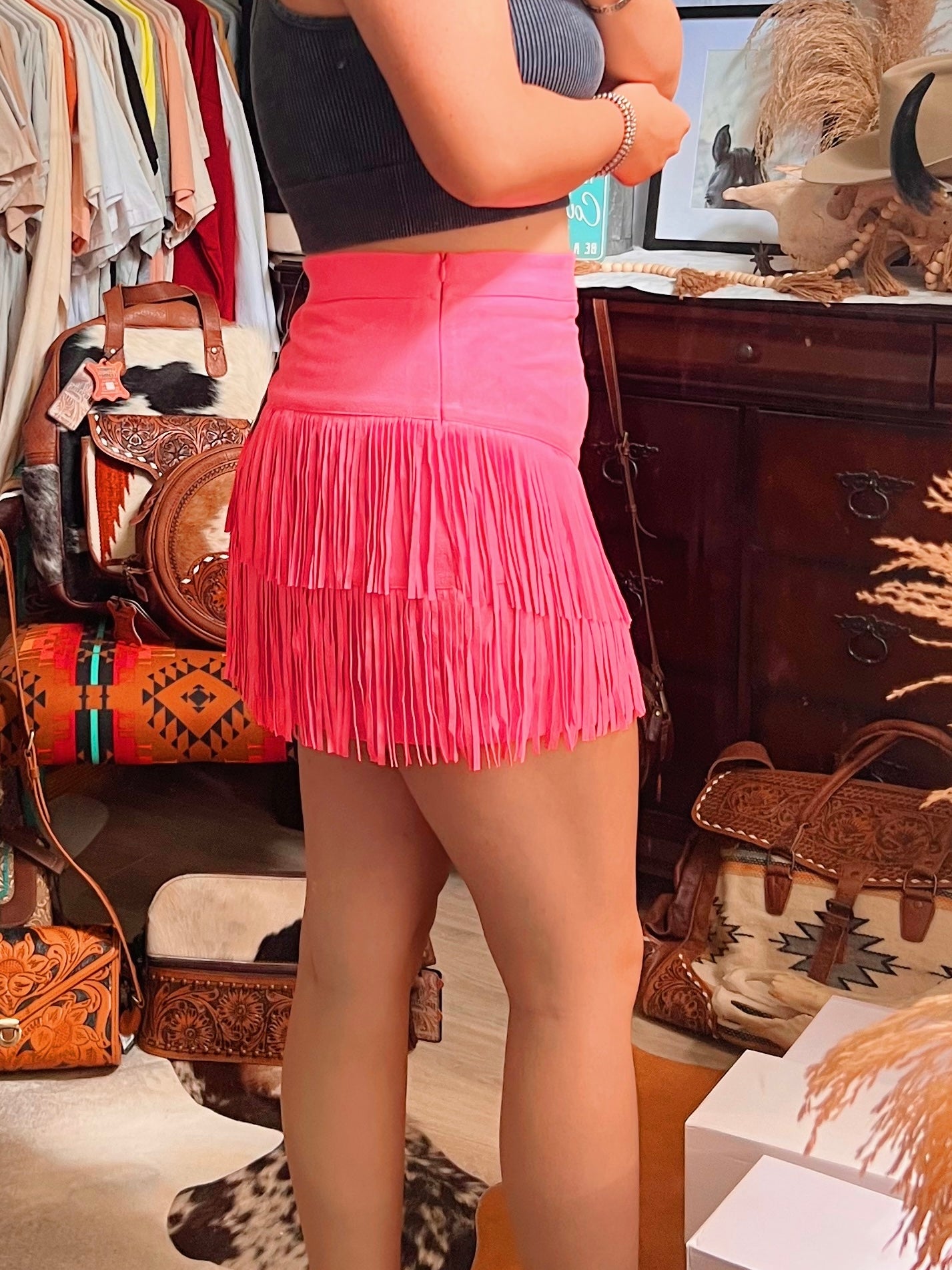 Fort Worth Fringe Skirt