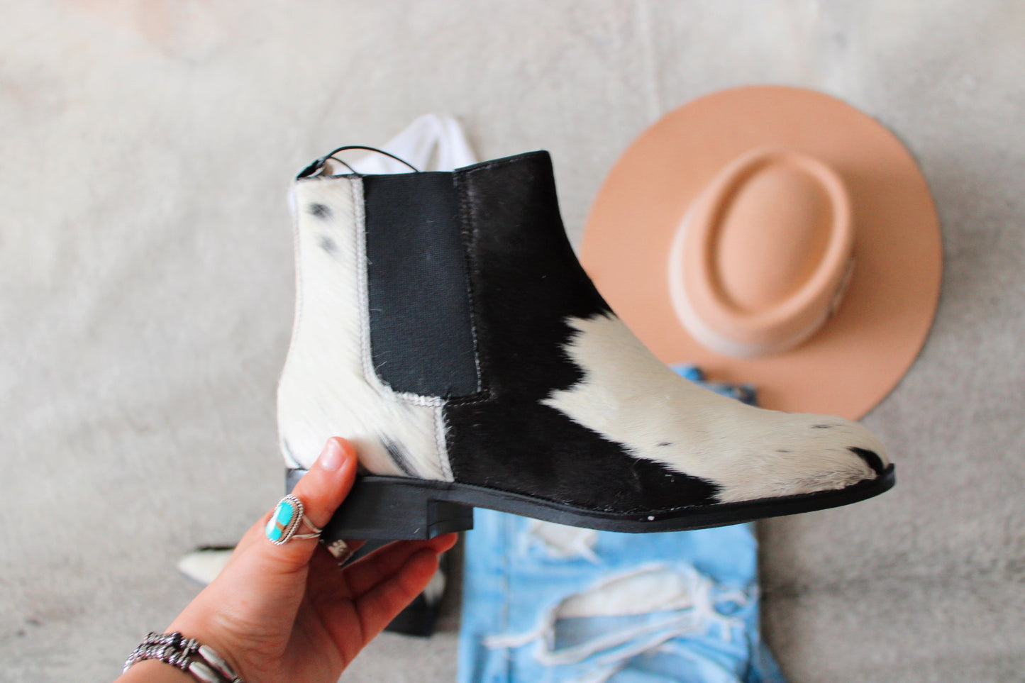 Lambritton Cowhide Boots