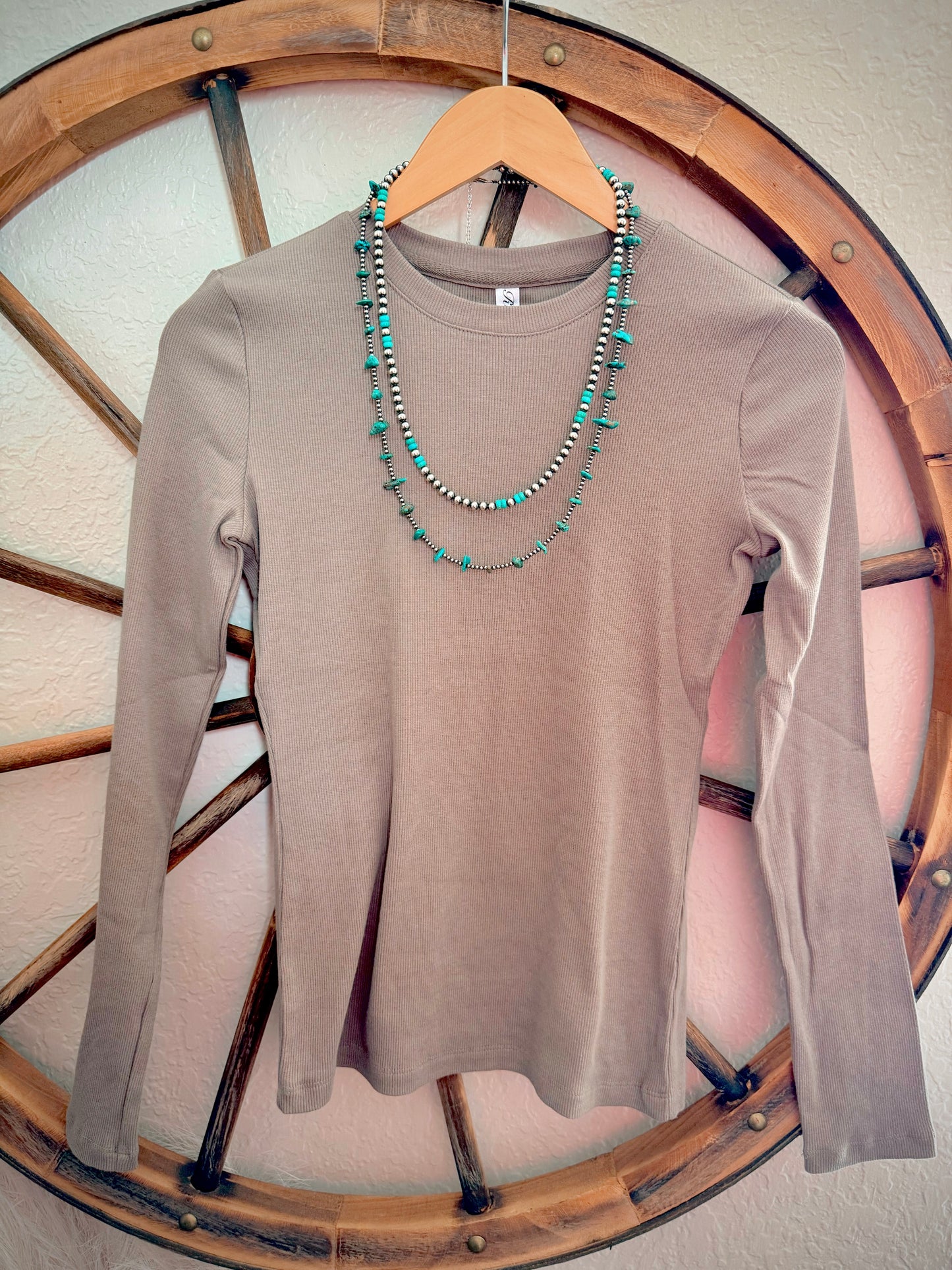 The Clara Top In Taupe