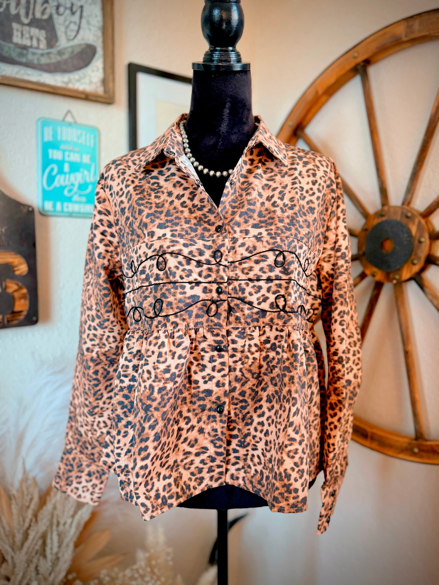 The Loopty Lou Top In Leopard