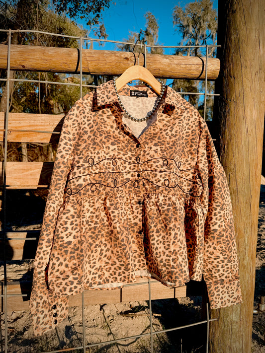 The Loopty Lou Top In Leopard