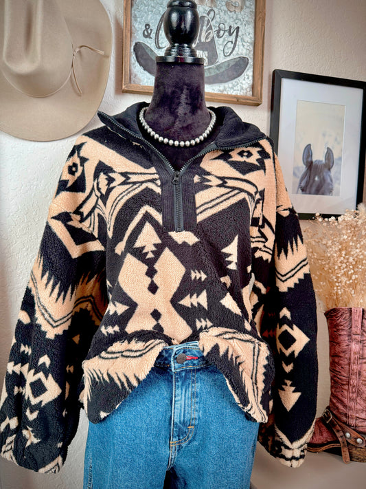 The Anne Aztec Quarter Zip
