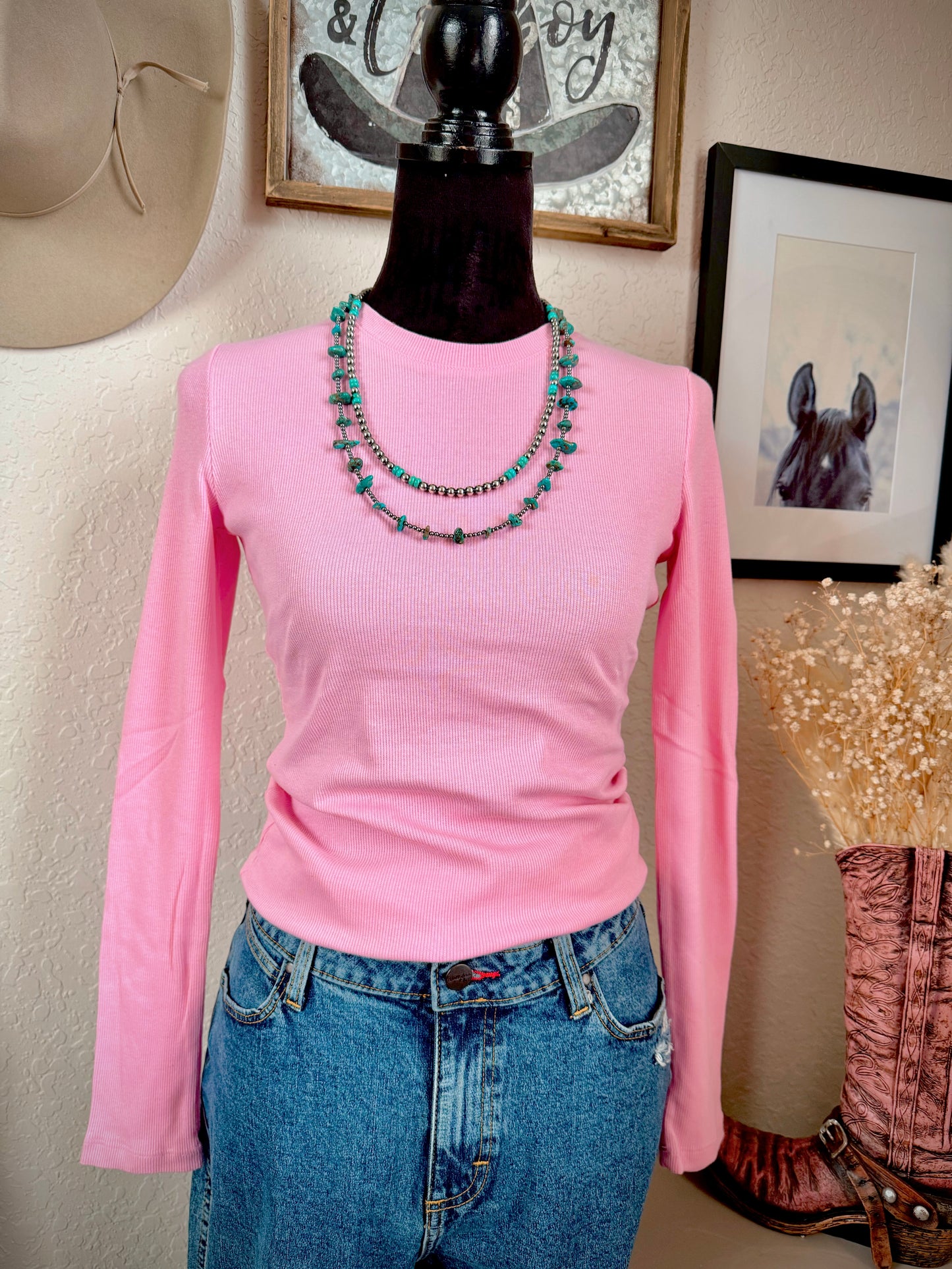 The Clara Top In Pink