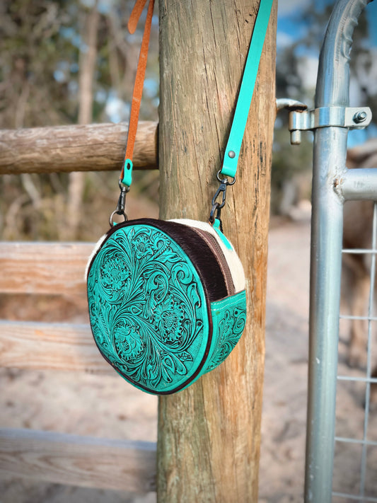 The Vidalia Tooled Canteen Bag