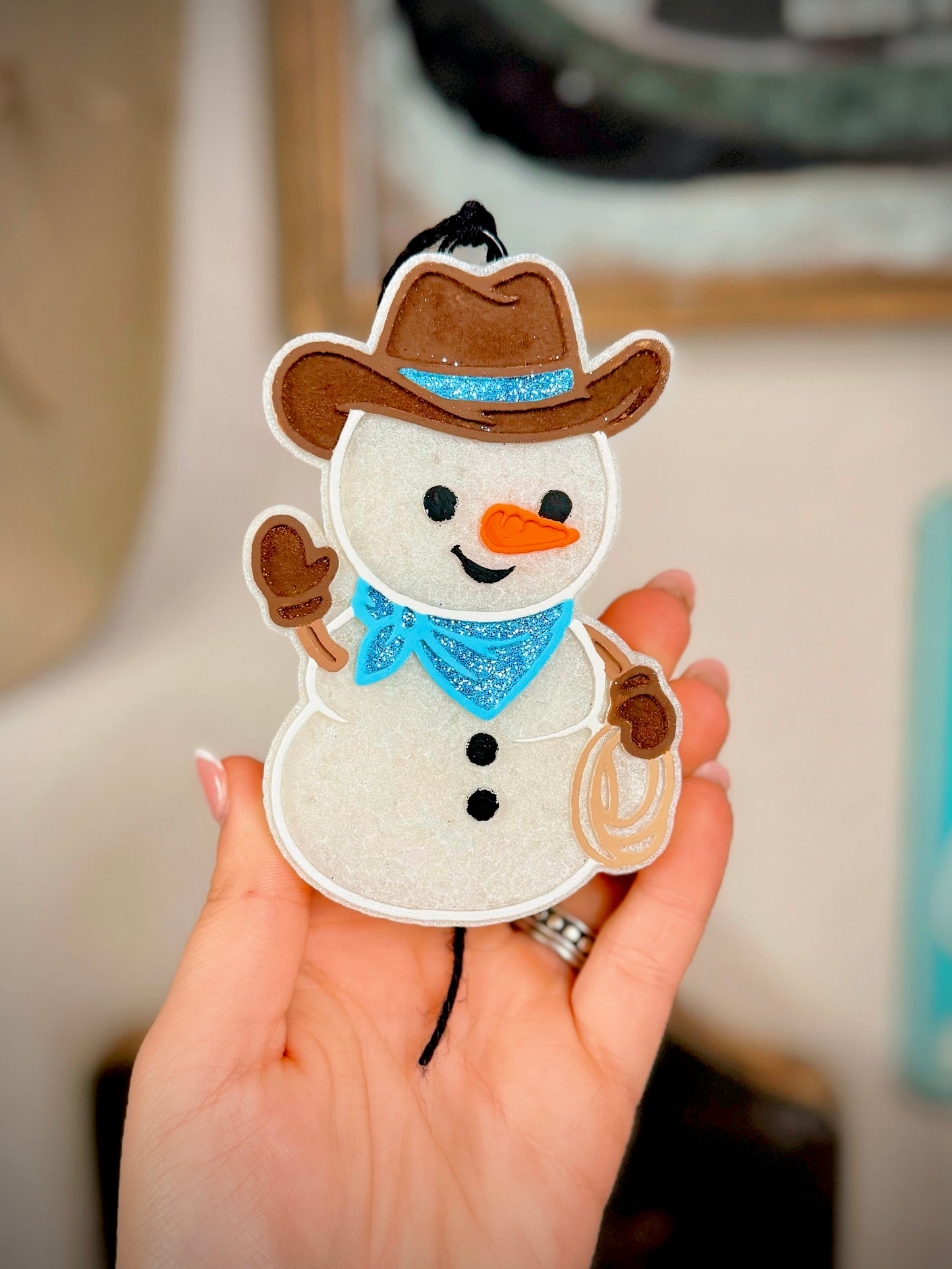 The Howdy Snowman Freshie