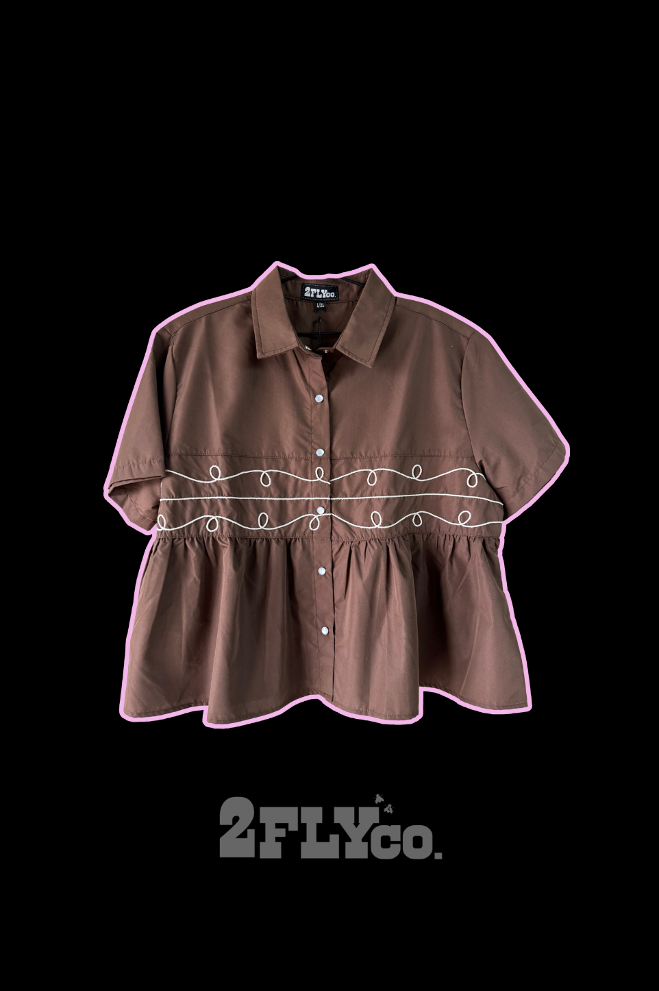 The Loopty Lou Top In Chocolate