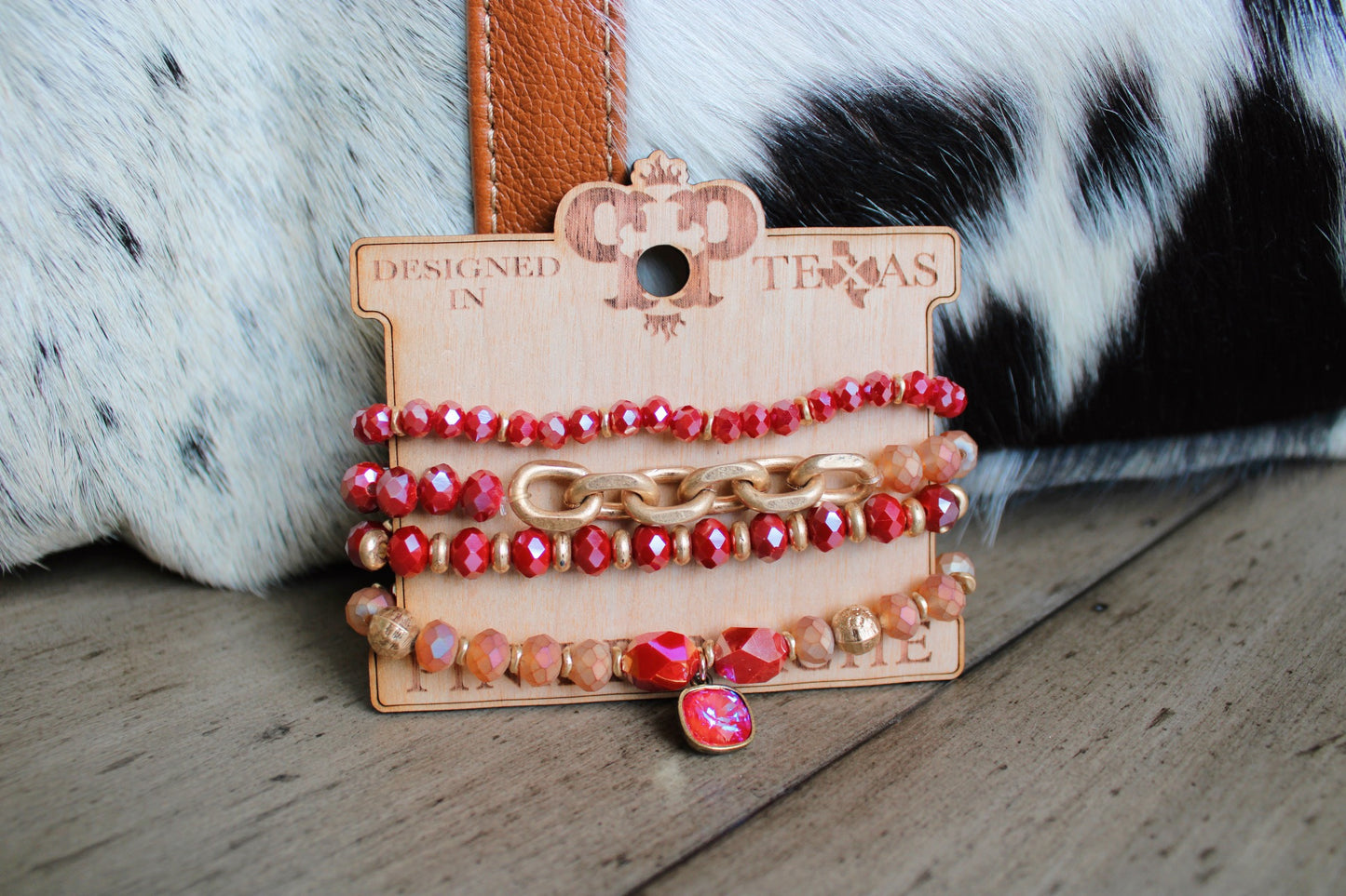 Ruby Red Bracelet Set